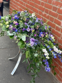 Blue & Purple Country Casket