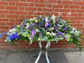 Blue & Purple Country Casket