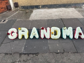 Grenada Flag tribute  funeral letters funeral flowers