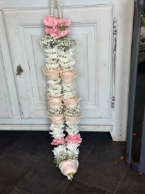 Pink Rose, carnation with Gypsophila