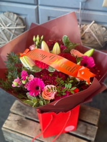 Red and Pinks Diwali Bouquet