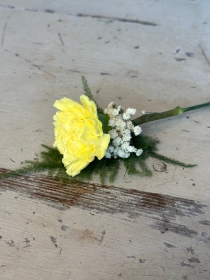 Yellow Carnation Buttonhole