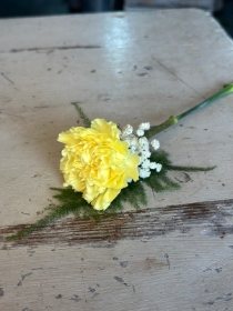 Yellow Carnation Buttonhole